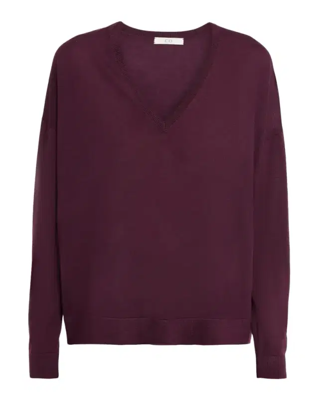 V-Neck Loose-Fit Cashmere Sweater