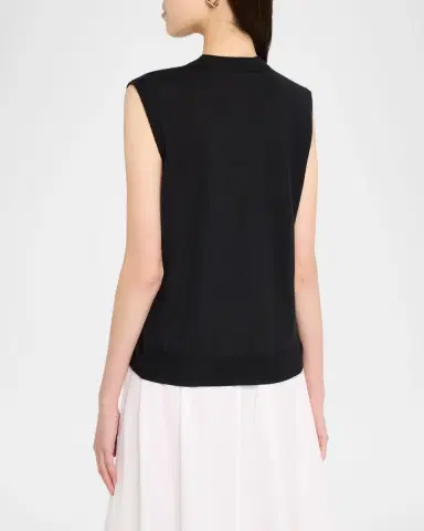 Co Sleeveless Cashmere T-Shirt Sweater | Thumbnail 2