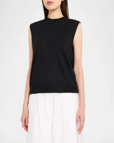 Co Sleeveless Cashmere T-Shirt Sweater | Thumbnail 3
