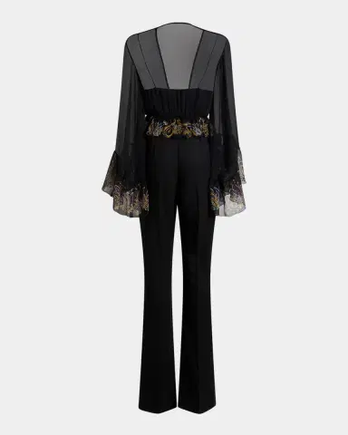 Etro Paisley Ruffle Sheer Blouse | Thumbnail 4 Etro Paisley Ruffle Sheer Blouse | Thumbnail 4