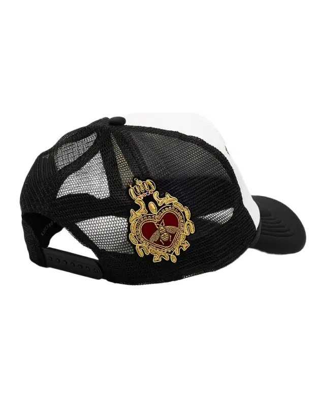 WHO DECIDES WAR Men 's Baroque Embroidered Trucker Hat