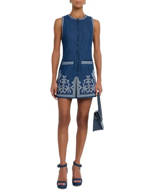 Paulina Denim Mini Dress