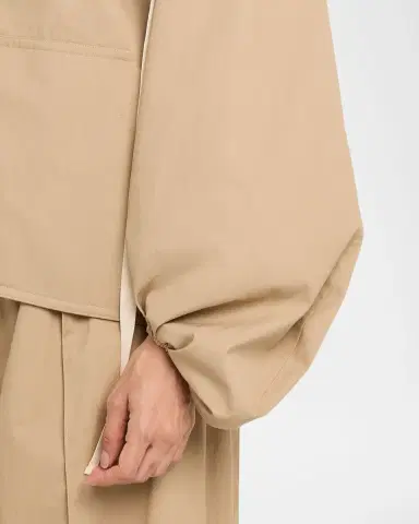 Co Rolled Collar Cotton Twill Oversized Jacket | Thumbnail 4