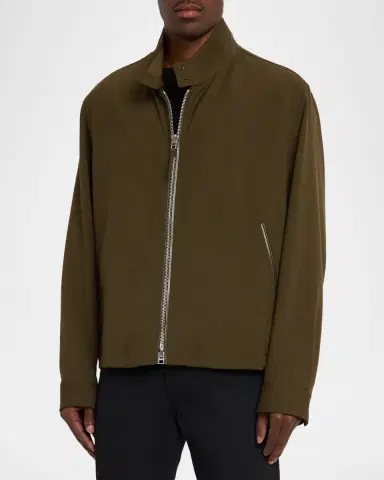 TOM FORD Men's Harrington Wool, Cashmere and Silk Jacket | Thumbnail 3 TOM FORD Men's Harrington Wool, Cashmere and Silk Jacket | Thumbnail 3