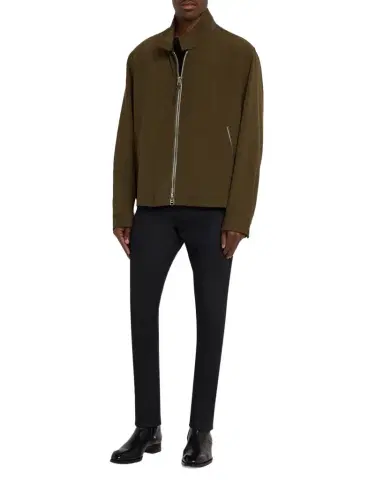 TOM FORD Men's Harrington Wool, Cashmere and Silk Jacket | Thumbnail 1 TOM FORD Men's Harrington Wool, Cashmere and Silk Jacket | Thumbnail 1