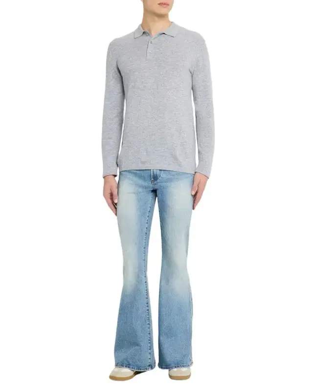Men 's Pierce Cashmere Polo Sweater