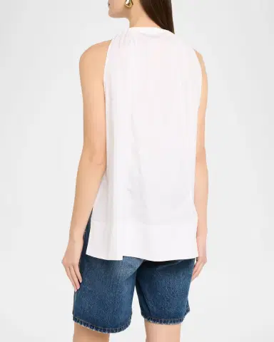 Co Sleeveless Gathered Tunic Shirt | Thumbnail 2