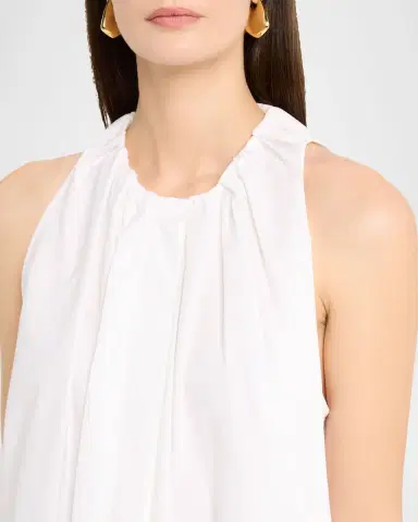 Co Sleeveless Gathered Tunic Shirt | Thumbnail 4