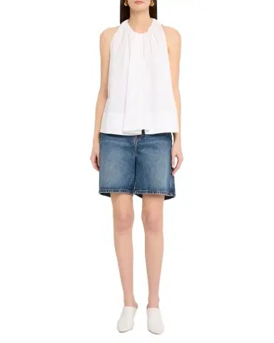 Co Sleeveless Gathered Tunic Shirt | Thumbnail 1