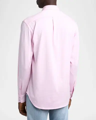 Tom Ford Men's Silk and Cotton Jersey Button-Down Shirt | Thumbnail 2
