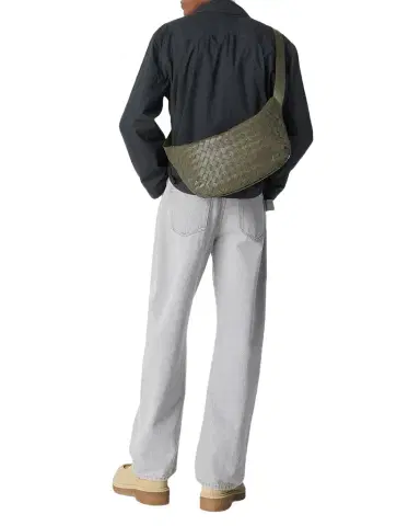 Bottega Veneta Men's Intrecciato Leather Sling Bag | Thumbnail 1 Bottega Veneta Men's Intrecciato Leather Sling Bag | Thumbnail 1