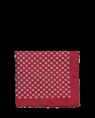 Brunello Cucinelli Men's Geometric Silk Pocket Square | Thumbnail 2