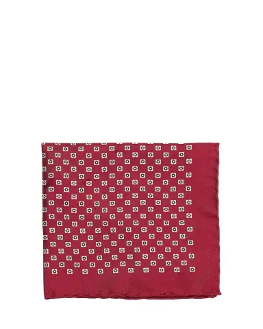 Brunello Cucinelli Men's Geometric Silk Pocket Square | Thumbnail 1