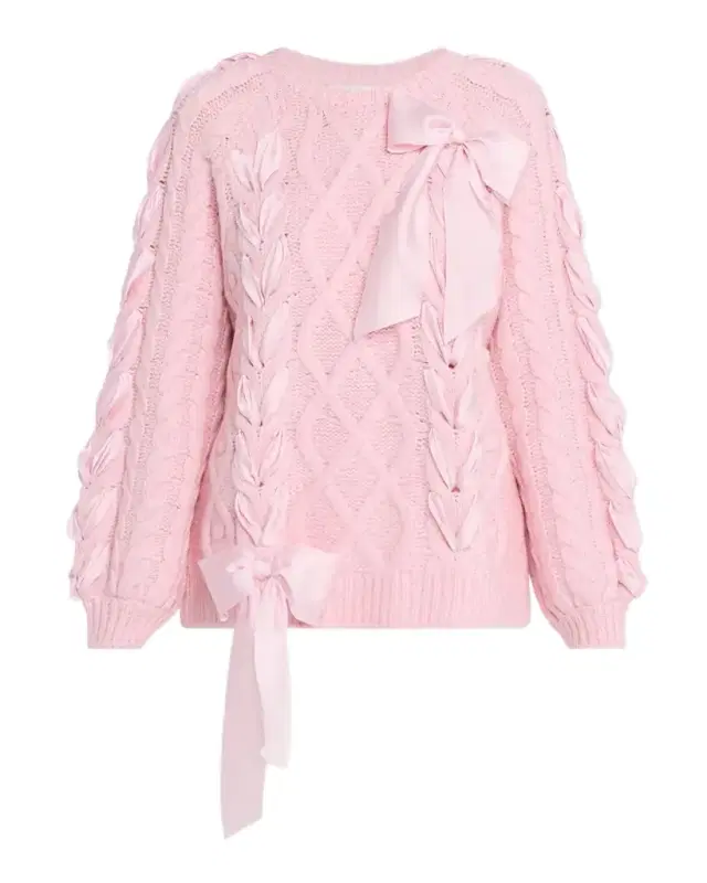 Kloss Alpaca-Blend Ribbon Pullover