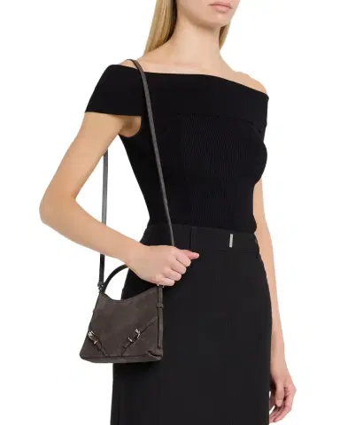 Givenchy Voyou Nano Crossbody Bag in Suede | Thumbnail 1 Givenchy Voyou Nano Crossbody Bag in Suede | Thumbnail 1