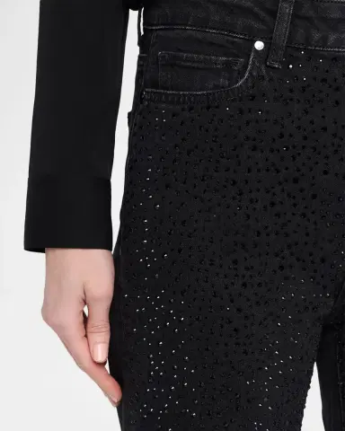 PAIGE Stevie Embellished Straight Ankle Jeans | Thumbnail 4 PAIGE Stevie Embellished Straight Ankle Jeans | Thumbnail 4