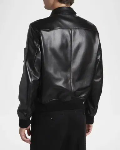 Tom Ford Men's Soft Nappa Leather Blouson Jacket | Thumbnail 2