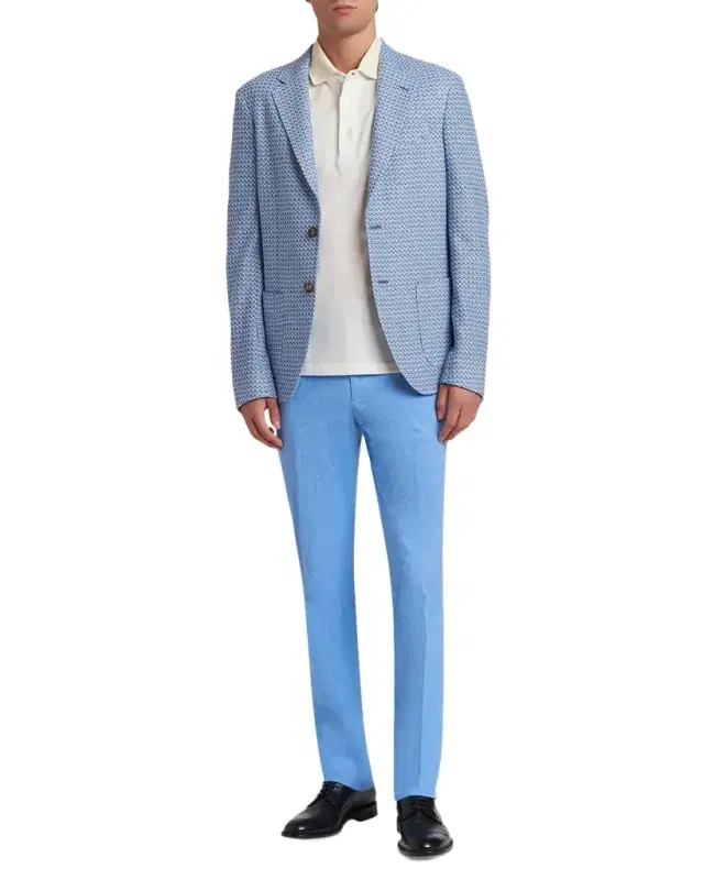 Men 's Roma Honeycomb Cotton Two-Button Sport Jacket