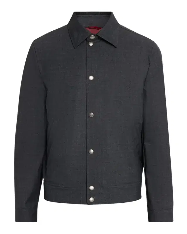 Men 's Water-Resistant Snap-Front Jacket