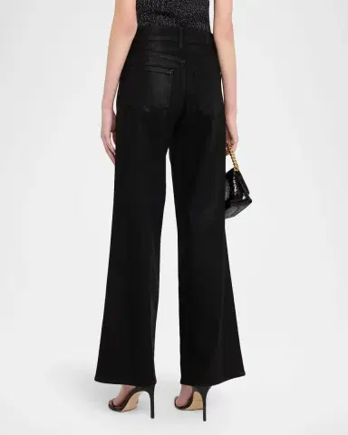 PAIGE Anessa Wide-Leg Coated Jeans | Thumbnail 2 PAIGE Anessa Wide-Leg Coated Jeans | Thumbnail 2