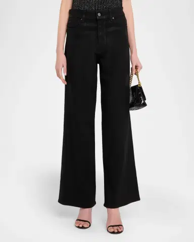 PAIGE Anessa Wide-Leg Coated Jeans | Thumbnail 3 PAIGE Anessa Wide-Leg Coated Jeans | Thumbnail 3