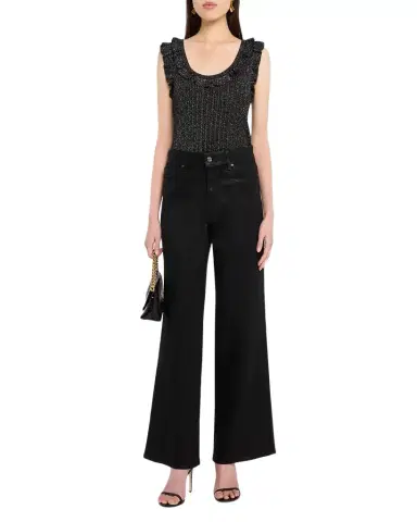 PAIGE Anessa Wide-Leg Coated Jeans | Thumbnail 1 PAIGE Anessa Wide-Leg Coated Jeans | Thumbnail 1