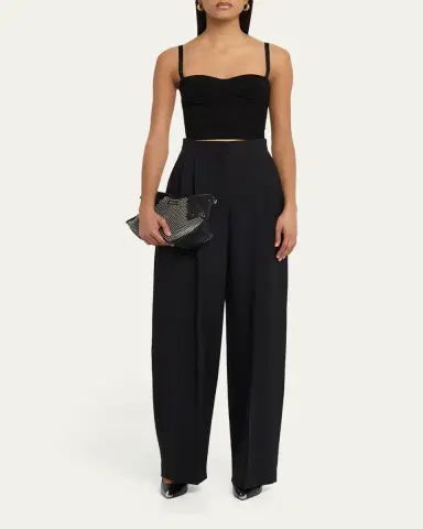 Alexander McQueen Manta Eyelet-Covered Leather Clutch Bag | Thumbnail 4