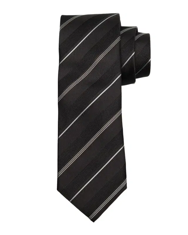 Men 's Silk and Cotton Multi-Stripe Tie