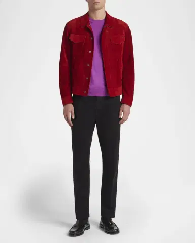 TOM FORD Men's Suede Snap-Front Western Jacket | Thumbnail 6 TOM FORD Men's Suede Snap-Front Western Jacket | Thumbnail 6