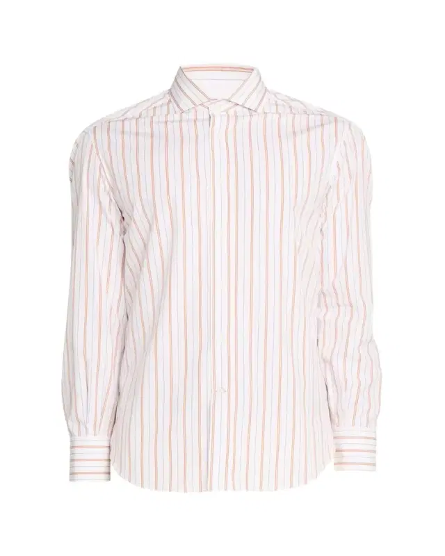 Men's Multi-Stripe Cotton Slim-Fit Button-Down Shirt