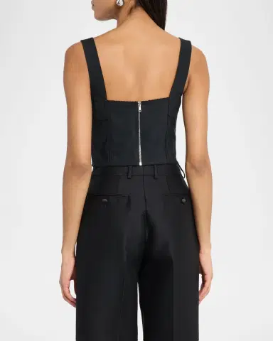 Dolce & Gabbana Lace Jacquard Crop Bustier Top | Thumbnail 2 Dolce & Gabbana Lace Jacquard Crop Bustier Top | Thumbnail 2