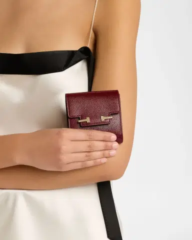 TOM FORD Aube Grain Leather Compact Wallet | Thumbnail 2
