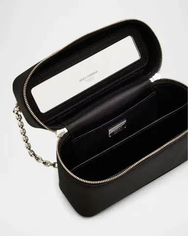 Dolce & Gabbana Charm-Embellished Leather Shoulder Bag | Thumbnail 3 Dolce & Gabbana Charm-Embellished Leather Shoulder Bag | Thumbnail 3