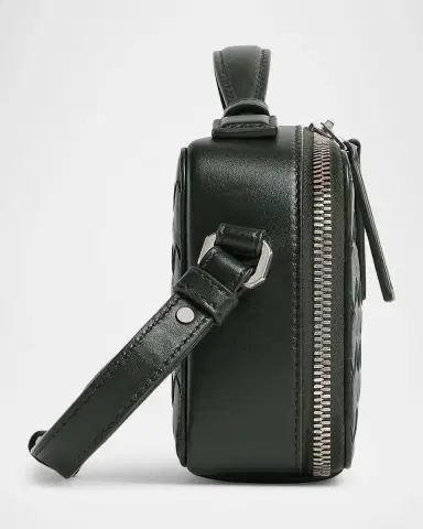 Bottega Veneta Men's Getaway Leather Phone Pouch with Strap | Thumbnail 4