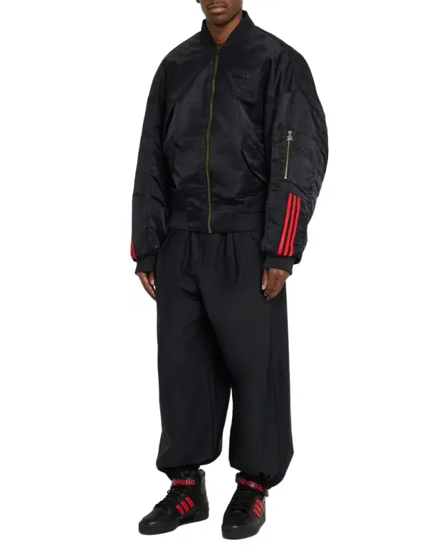 x Willy Chavarria Men 's Satin Twill Bomber Jacket