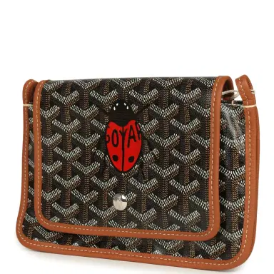 goyard Goyard Goyardine Canvas Black and Tan Ladybug Plumet Pocket Wallet Palladium Hardware | Thumbnail 3 goyard Goyard Goyardine Canvas Black and Tan Ladybug Plumet Pocket Wallet Palladium Hardware | Thumbnail 3