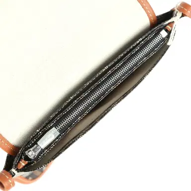 goyard Goyard Goyardine Canvas Black and Tan Ladybug Plumet Pocket Wallet Palladium Hardware | Thumbnail 7 goyard Goyard Goyardine Canvas Black and Tan Ladybug Plumet Pocket Wallet Palladium Hardware | Thumbnail 7