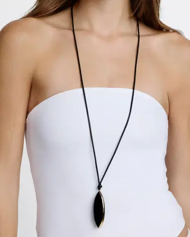 Jennifer Fisher Semi-Precious Dagger Leather Cord Necklace | Thumbnail 2 Jennifer Fisher Semi-Precious Dagger Leather Cord Necklace | Thumbnail 2