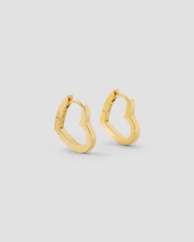 Jennifer Fisher 18k Small Heart Huggie | Thumbnail 2