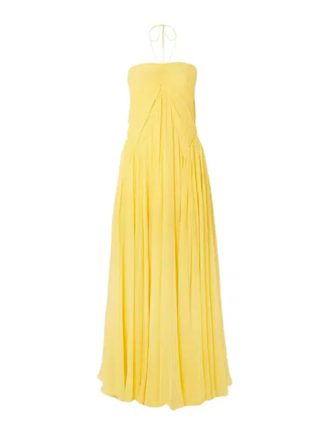Ritz Gathered Silk-chiffon Halterneck Maxi Dress