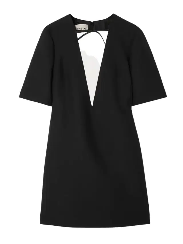 Satin-trimmed Wool And Silk-blend Dupioni Mini Dress