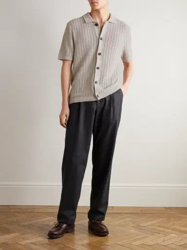 MR P. Pointelle-Knit Cotton Shirt - Men | Thumbnail 2
