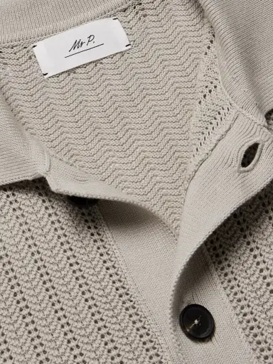 MR P. Pointelle-Knit Cotton Shirt - Men | Thumbnail 4
