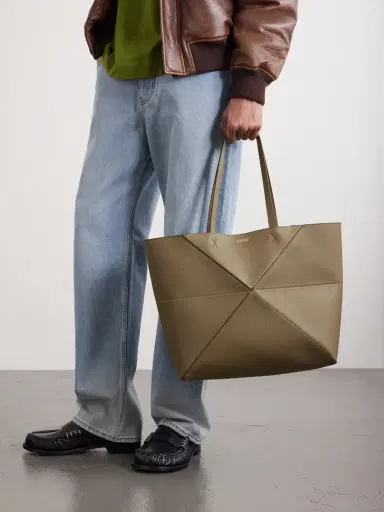 Loewe Puzzle Fold Textured-Leather Tote - Men | Thumbnail 2 Loewe Puzzle Fold Textured-Leather Tote - Men | Thumbnail 2