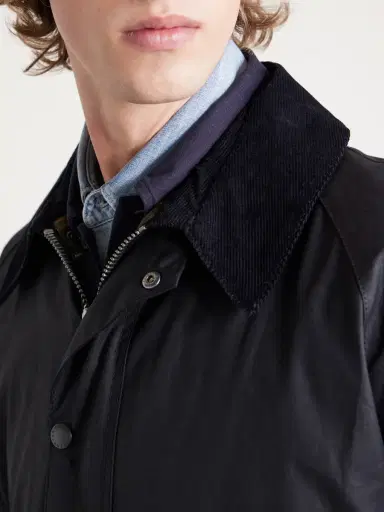 Barbour Ashby Corduroy-Trimmed Waxed-Cotton Jacket - Men | Thumbnail 5