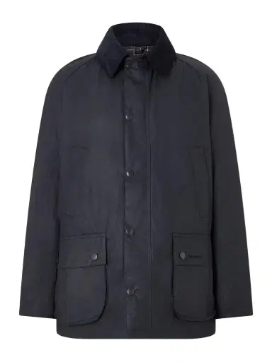 Barbour Ashby Corduroy-Trimmed Waxed-Cotton Jacket - Men | Thumbnail 1