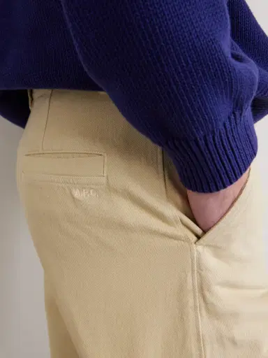 A.P.C. Ville Cropped Straight-Leg Cotton-Gabardine Chinos - Men | Thumbnail 5 A.P.C. Ville Cropped Straight-Leg Cotton-Gabardine Chinos - Men | Thumbnail 5
