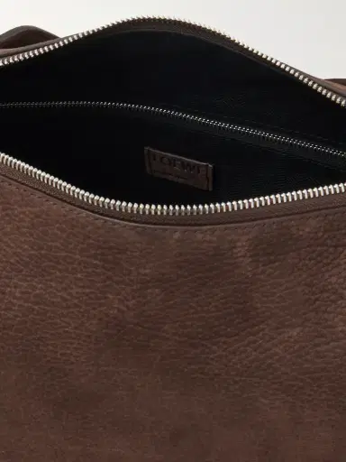 Loewe Loop Medium Logo-Debossed Nubuck Bucket Bag - Men | Thumbnail 5