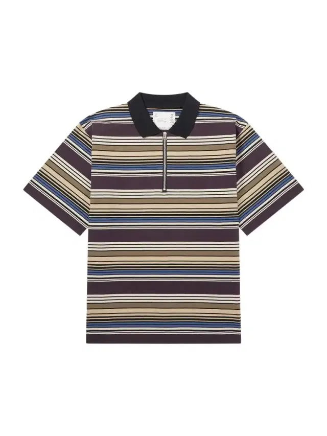 Striped Cotton-Jersey Half-Zip Polo Shirt - Men