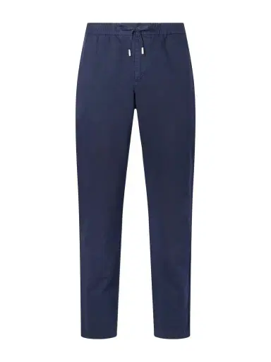 MR P. Straight-Leg Cotton and Linen-Blend Twill Drawstring Trousers - Men | Thumbnail 1
